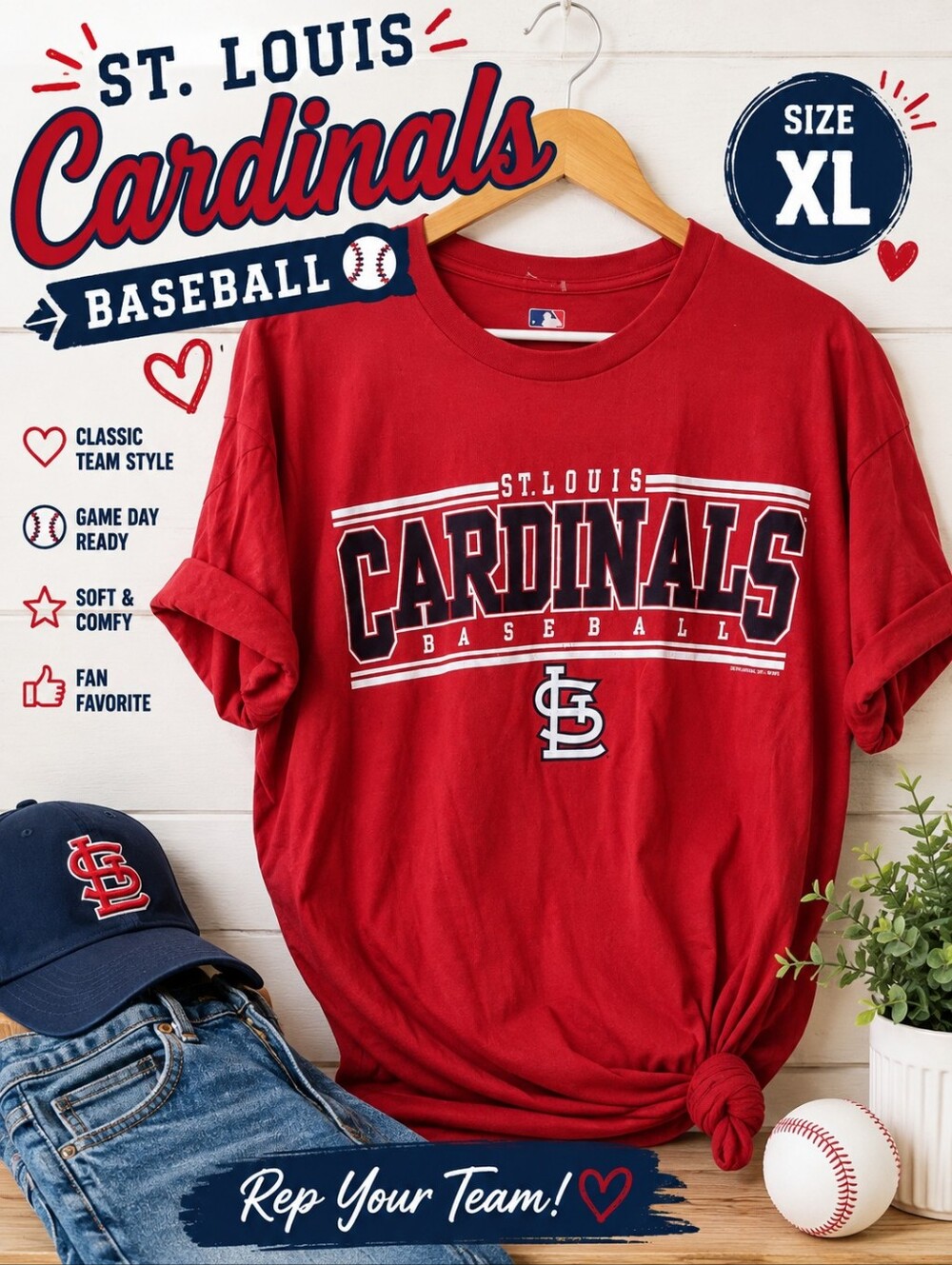 St. Louis Cardinals Baseball Tee